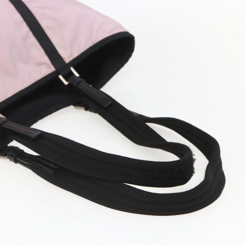 PRADA Tote Bag Nylon Pink Silver Auth 158422 - Picture 7 of 16